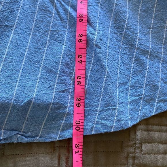 Windsor Blue and White Striped Mini Summer Dress - Size Medium - Picture 5 of 7